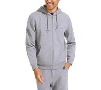 Nautica Anchor Fleece Full-Zip Long-Sleeve Hoodie, Ston Grey Heather - Medium