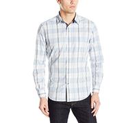 Nautica Blue Haze Camisa a cuadros para hombre - Azul - Medium