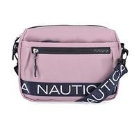 Nautica Bolso cruzado de nailon con correa ajustable para el hombro, rosa lila, Rosa Lila