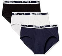 Nautica Calzoncillos Multipack elásticos de algodón clásicos para Hombre, Negro/Peacoat/Blanco, XL