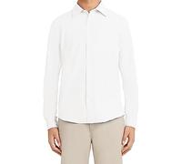 Nautica Long Sleeve Uniform Oxford Shirt Camisa, Blanco, XL para Hombre