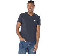 Nautica - Camiseta de Manga Corta para Hombre, Cuello en V - Azul - Medium