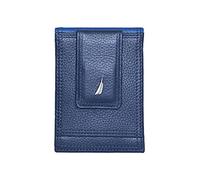 Nautica Cartera de Cuero de Dos Tonos Pebble, Azul (Cobalt Blue), Talla única