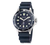 Nautica Cocoa Beach - Reloj Solar para Hombre, Color Azul Marino/Azul/Plateado, japonés