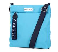 Nautica Diver Nylon Small Womens Crossbody Bag Purse with Adjustable Shoulder Strap, Scuba Blue