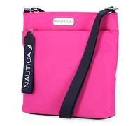 Nautica Diver Nylon Small Women's Crossbody Bag Purse with Adjustable Shoulder Strap, Cuerpo Cruzado para Mujer, Hot Pink, Talla única