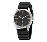 NAUTICA Hannay Bay NAPHBS401 - Reloj analógico de esfera redonda negra para hombre