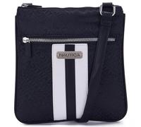 Nautica Lakeside Signature Jaquard North South Crossbody Bag, Negro