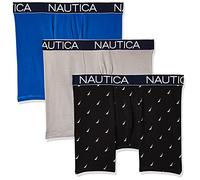 Nautica Men's 3-Pack Classic Underwear Cotton Stretch Boxer Brief