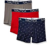 Nautica Men's 3-Pack Classic Underwear Cotton Stretch Boxer Brief