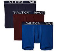 Nautica Men's 3-Pack Classic Underwear Cotton Stretch Boxer Brief