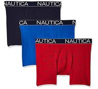 Nautica Men's 3-Pack Classic Underwear Cotton Stretch Boxer Brief