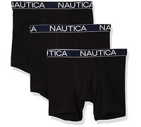 Nautica Men's 3-Pack Classic Underwear Cotton Stretch Boxer Brief