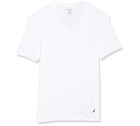 Nautica Men's 3-Pack Cotton V-Neck T-Shirt, Black New, SM