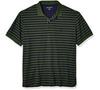 Nautica Men's Big and Tall Classic Fit Short Sleeve 100% Cotton Stripe Soft Polo Shirt