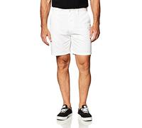 Nautica Men's Big and Tall Cotton Twill Flat Front Chino Deck Short-C92110, Bright White, 46W