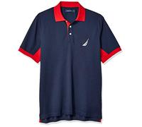 Nautica Men's Classic Fit Short Sleeve Performance Pique Polo Shirt