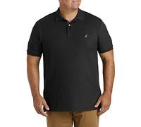 Nautica Mens Classic Fit Short Sleeve Solid Performance Deck Polo Shirt, True Black, XX-Large Tall US