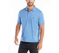 Nautica Men's Classic Fit Short Sleeve Solid Soft Polo Shirt, Rivieria Blue Solid, X-Large
