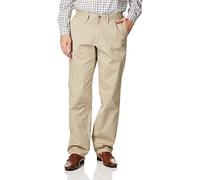 Nautica Men's Classic Fit Twill Pants Pantalones, Caqui Verdadero, 34W/32L para Hombre