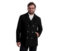 Nautica Men's Double Breasted Wool Peacoat,Jet Black,X-Large