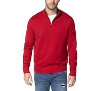 Nautica Men's Quarter-Zip Sweater Suéter, Rojo, L para Hombre