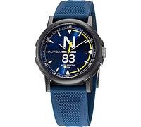 Nautica Men's Quartz Silicone Strap, Blue, 20 Casual Watch (Model: NAPEPS101)
