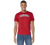 Nautica Men's Short Sleeve 100% Cotton Classic Logo Series Graphic tee