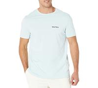 Nautica Men's Short Sleeve Crew Neck T-Shirt, Bay Blue Solid, X-Large
