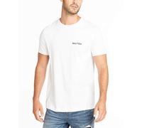 Nautica Men's Short Sleeve Solid Crew Neck T-Shirt, Bright White, Small