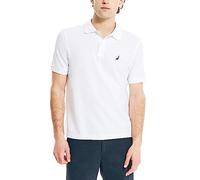 Nautica Men's Short Sleeve Solid Deck Polo, Bright White, XXX-Large
