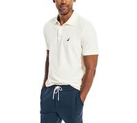 Nautica Men's Short Sleeve Solid Deck Polo Shirt, Sail Cream, XX-Large