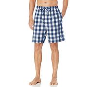 Nautica Men's Soft Woven 100% Cotton Elastic Waistband Sleep Pajama Short, Blue Depths, X-Large