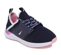 Nautica Missy Youth Girls Athletic Fashion Cross Trainer Lace Up Running Sneakers-Malin-Navy Rainbow-1