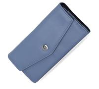 Nautica Money Manager - Cartera Delgada y pequeña RFID para Mujer, Tarjetero de crédito con Monedero y Cartera con Cremallera, Organizador de Embrague para Mujer, Azul (Marine), Talla única, Compacto