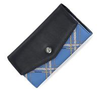 Nautica Money Manager - Cartera delgada y pequeña RFID para mujer, tarjetero de crédito con monedero y cartera con cremallera, organizador de embrague para mujer, Cuerda a cuadros, Talla única