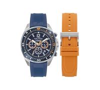 Nautica Reloj Analógico para Hombres de Cuarzo con Correa en Silicona NAPBSS504