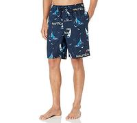 Nautica Pantalón Corto de Pijama para Hombre, Tejido Suave, 100% algodón, Cintura elástica, Azul, X-Large