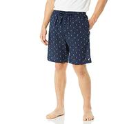 Nautica - Pantalón Corto de Pijama para Hombre, Tejido Suave, 100% algodón elástico - Azul - Large