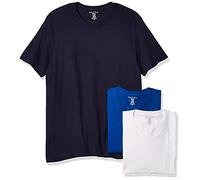 Nautica Paquete de 3 camisetas de algodón con cuello redondo para hombre, X-Large