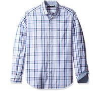 Nautica Plaid Classic Fit Camisa Casual, Rose Coral, L para Hombre