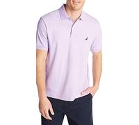 Nautica Polo de algodón Suave y de Manga Corta para Hombre, Lavanda, 1X/Grande