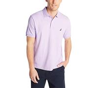 Nautica Polo de algodón Suave y de Manga Corta para Hombre, Lavanda, 2X Grandes