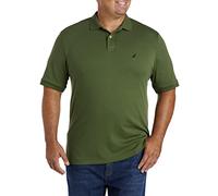 Nautica Polo de algodón Suave y Liso de Manga Corta para Hombre, Talla Grande y Alta, Color Bosque de pinos, Talla 2X, Bosque de pinos, 2X Grandes