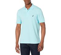 Nautica - Polo de piqué de Manga Corta para Hombre - Azul - Small