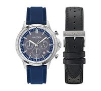 Nautica Reloj Analógico para Hombres de Cuarzo con Correa en Silicona NAPBOS504