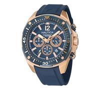 Nautica Reloj Analógico para Hombres de Cuarzo con Correa en Silicona NAPBSS503