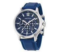 Nautica Reloj cronógrafo NCT Blue Ocean para Hombre, Azul/Azul/Plateado, Clásico