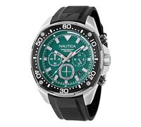 Nautica Reloj cronógrafo NCT Blue Sail para Hombre, Negro/Verde/Plateado, Moderno
