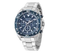 Nautica Reloj cronógrafo NCT Blue Sail para Hombre, Plateado/Azul/Plateado, Moderno